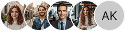 Several investor profile avatars in the Ansim Tradix trading review block